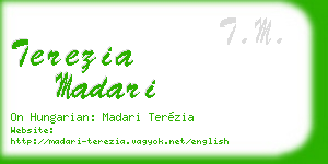 terezia madari business card